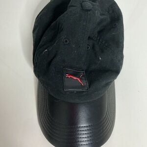 Puma Black Cap with Red Logo